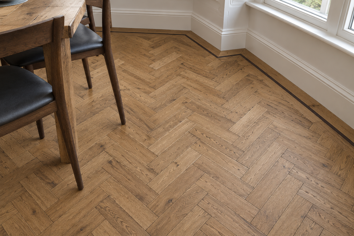 Traditional Solid Oak Herringbone - (ColourH3)