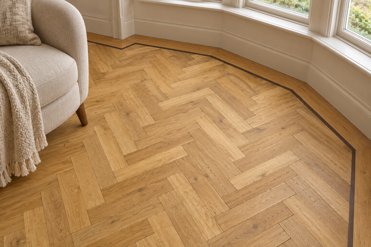 Traditional Solid Oak Herringbone - (ColourH1)