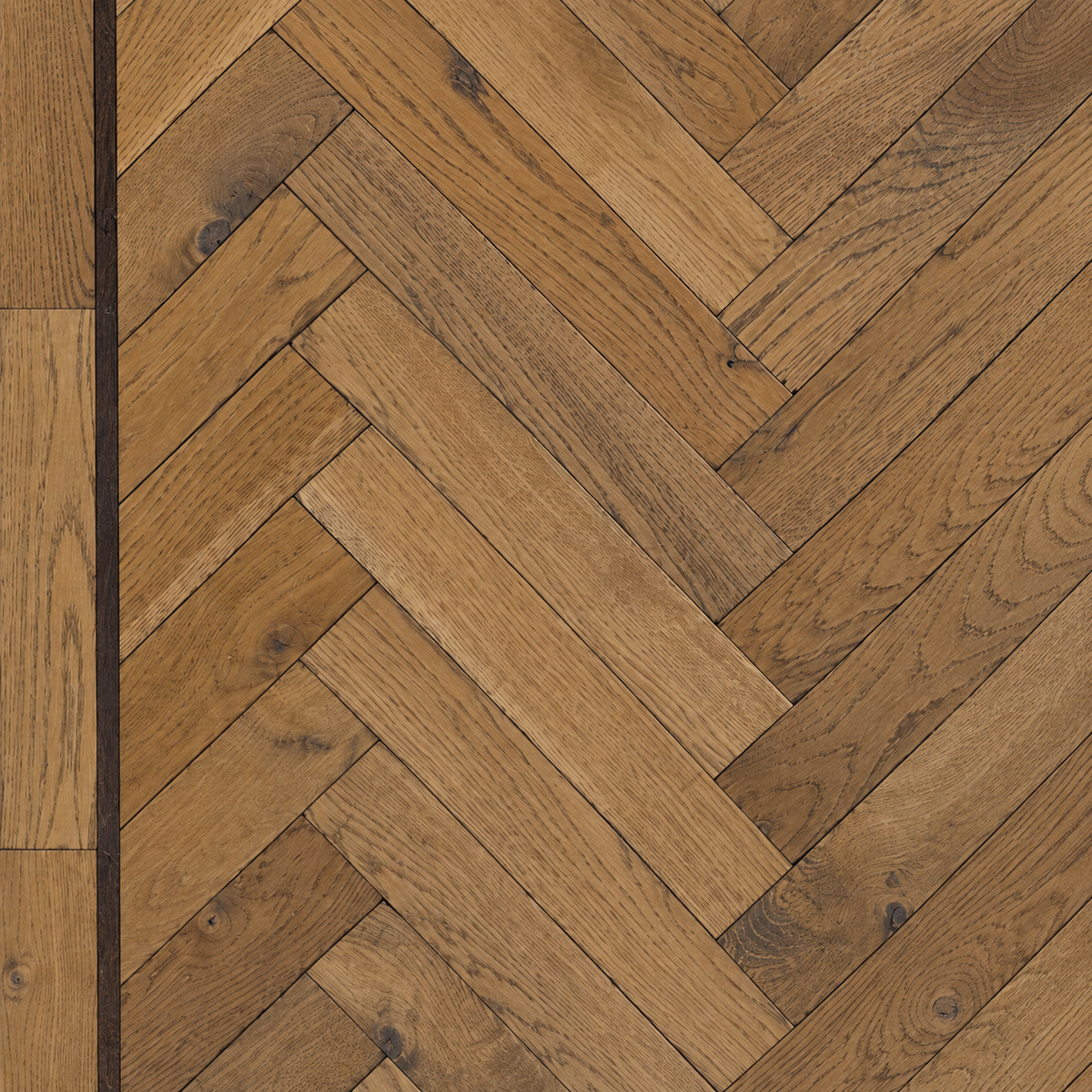 Traditional Solid Oak Herringbone - (ColourH3)